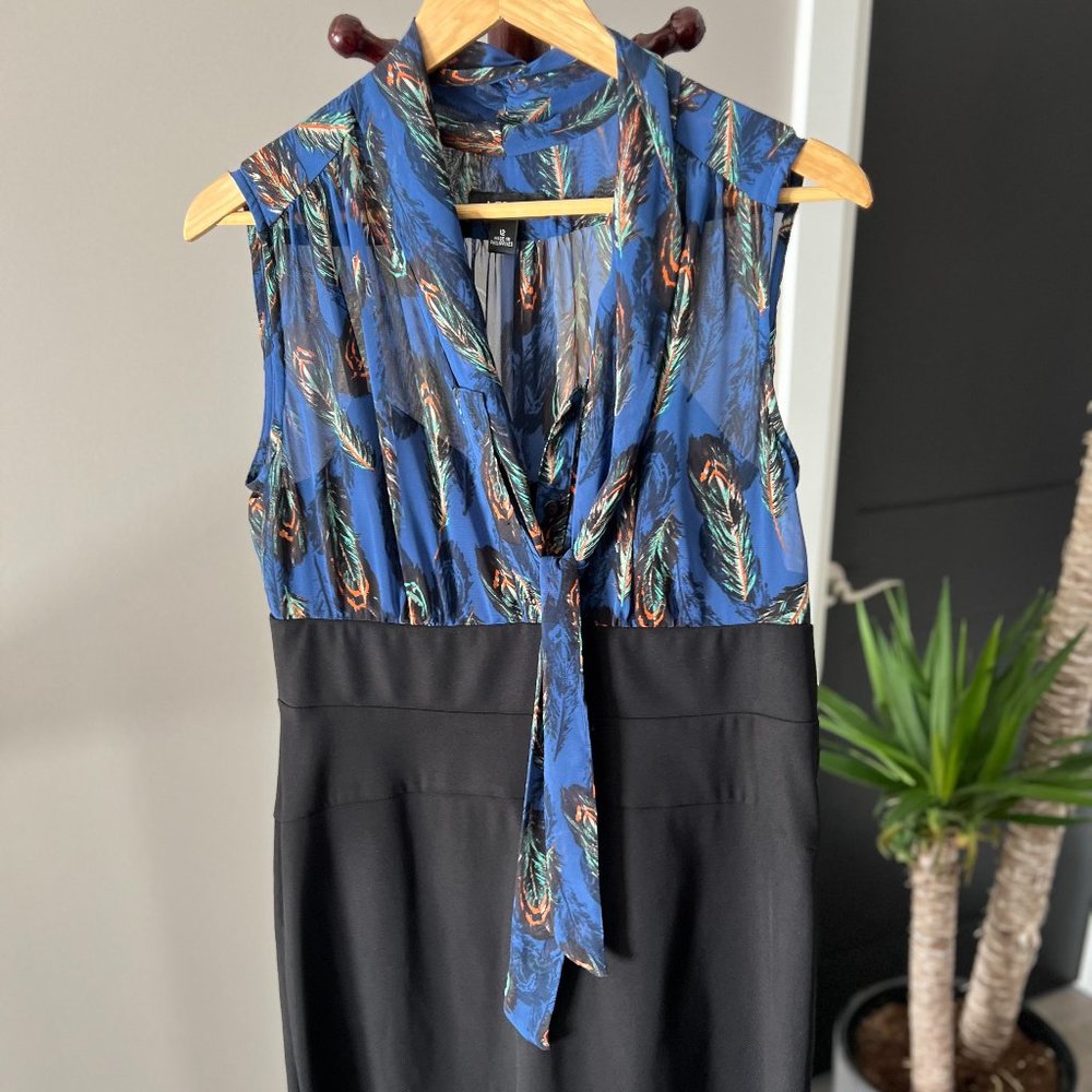 AGB Dress - Blue & Black - Size 12 - NWT